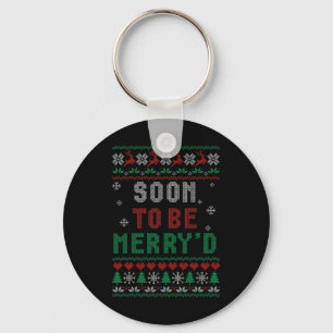 Soon To Be Merryd Engaged Couples Matching Ugly Ch Key Ring