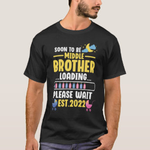 Soon To Be Middle Brother Pregnancy Announcement T-Shirt