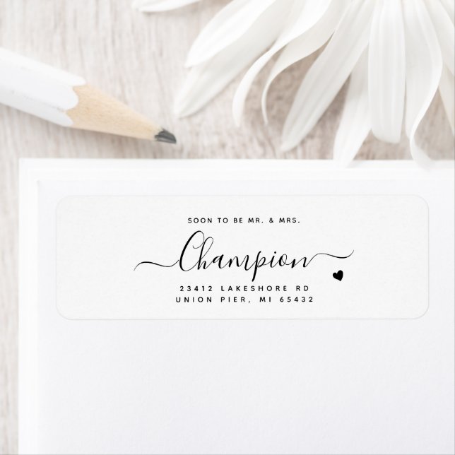 Soon-To-Be Minimalist Calligraphy Script Wedding (Insitu)