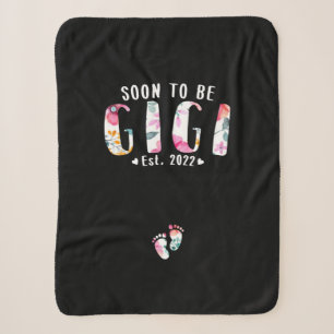 Soon To Be Mommy Est 2022 Pregnancy Announcement Sherpa Blanket