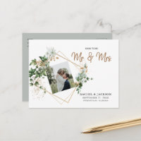 Soon to be Mr. & Mrs. Photo Wedding Save the Date 