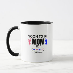 Soon to Be Mum 2027 Loading, aby shower Mug