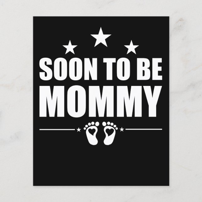 Soon To Be Mummy Pregnancy Announcement Reveal Mum (Front)