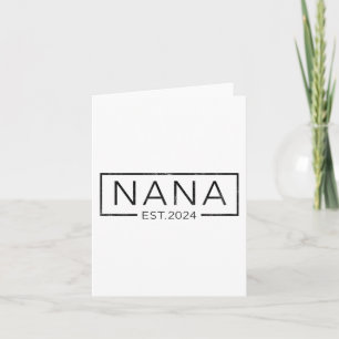 Soon To Be Nana 2024 Mothers Day Nana Est 2024  Card