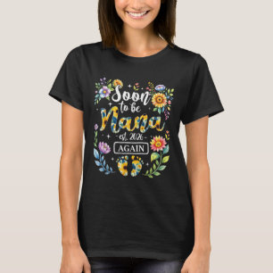 Soon To Be Nana Again Est 2026 New Grandma Floral T-Shirt