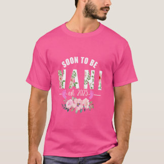 Soon to Be Nani Est 2025 Women Gifts for Grandma M T-Shirt