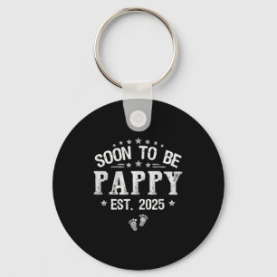 Soon To Be Pappy Est.2025 Father's Day Promoted To Key Ring