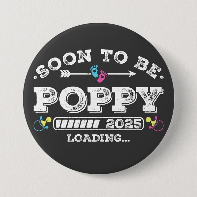 Soon to Be Poppy 2025 Loading Round Button (Front)