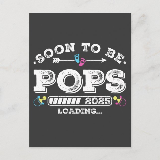 Soon to Be Pops 2025 Loading Postcard (Front)