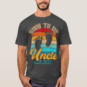 Soon To Be Uncle 2023 Gender Reveal First Time Pap T-Shirt