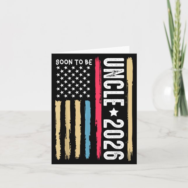 Soon To Be Uncle 2026 Becoming New Uncle To Be Ann Card (Front)