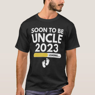 Soon To Be Uncle Est 2023 Loading Pregnancy Reveal T-Shirt