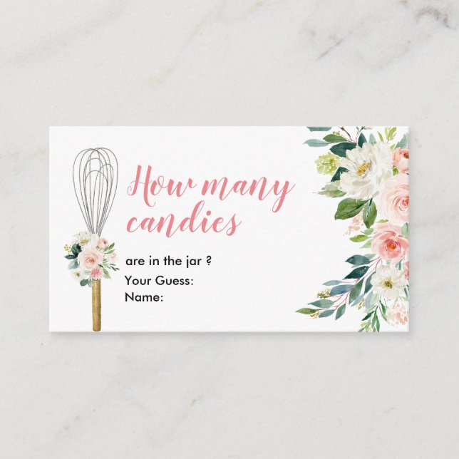 Soon to be Whisked Away How Many Candies Enclosure Card (Front)