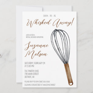 Soon-to-be Whisked Away! Kitchen Bridal Shower Invitation