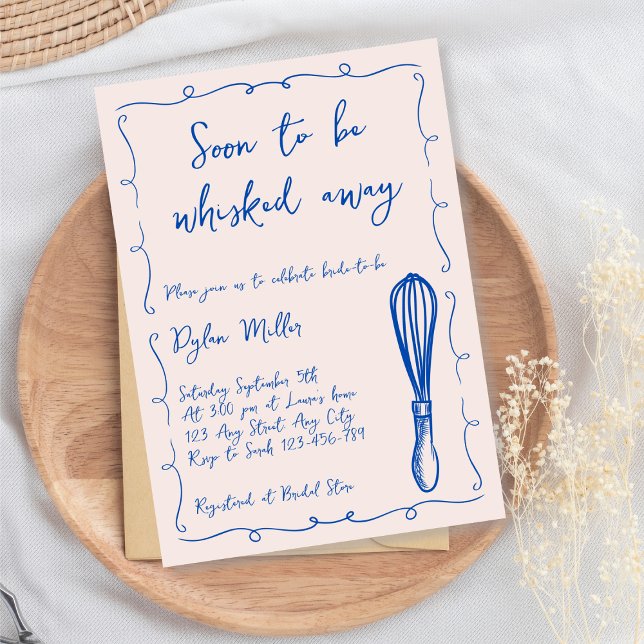 Soon To be Whisked Away Kitchen Bridal Shower Invitation (Soon To be Whisked Away Kitchen Bridal Shower Invitation)