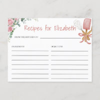 Soon To Be Whisked Away Recipe Card