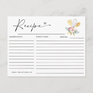 SOON TO BE WHISKED AWAY Recipe Card