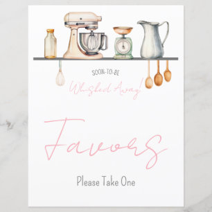 Soon-to-be Whisked Away! Shower Cards & Gifts Sign