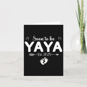 Soon To Be Yaya 2025 Mothers Day First Time Yaya Card