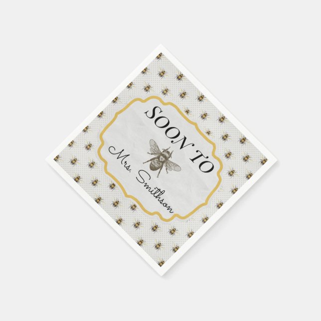 Soon To "BEE" napkins (Corner)