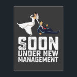 Soon Under New Management Funny Wedding Invitation Postcard<br><div class="desc">Soon Under New Management Funny Wedding</div>
