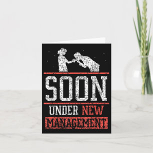 Soon Under New Management Team Bachelor Groom Part Card