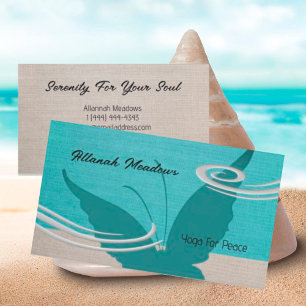 Soothing Beach Meditation Healer Business Card
