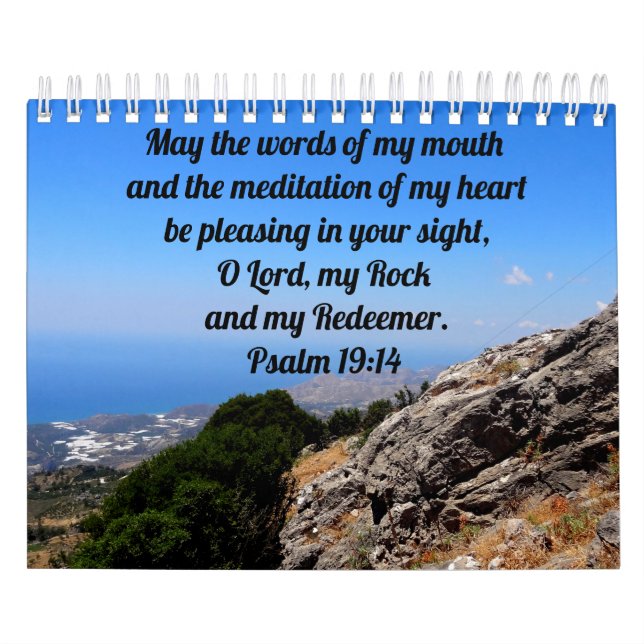 Soothing Bible Verses Custom Christian Calendar (Cover)