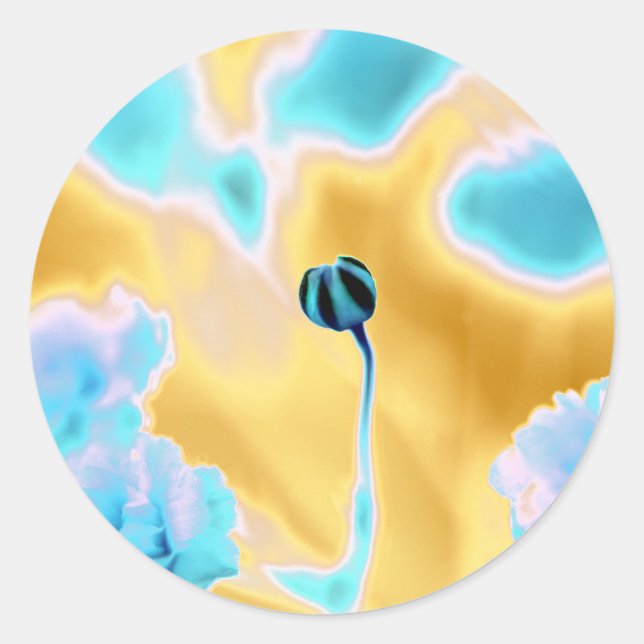 Soothing Colours Flower Print Sticker (Front)