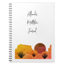 Soothing Desert Moon Meditation Notebook