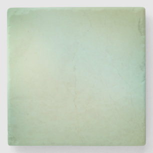 Soothing green glow clean design stone coaster