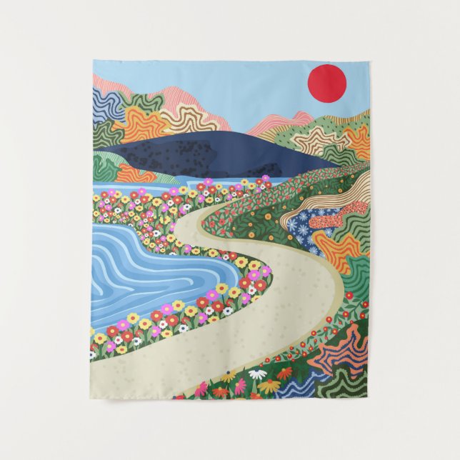 Soothing Horizon Tapestry (Front)