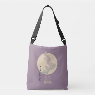 Soothing Minimal Bonsai Japanese Painting Crossbody Bag