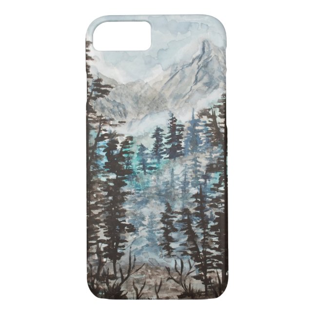 Soothing Mist watercolor Phone Case (Back)