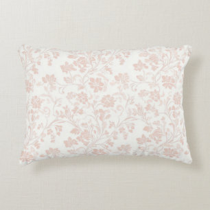 soothing muted apricot trendy colour round pillow
