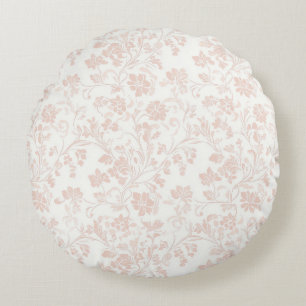soothing muted apricot trendy colour round pillow