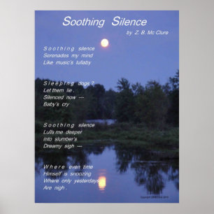 Soothing Silence Poem Poster