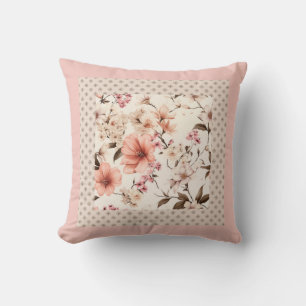 Soothing soft apricot cushion
