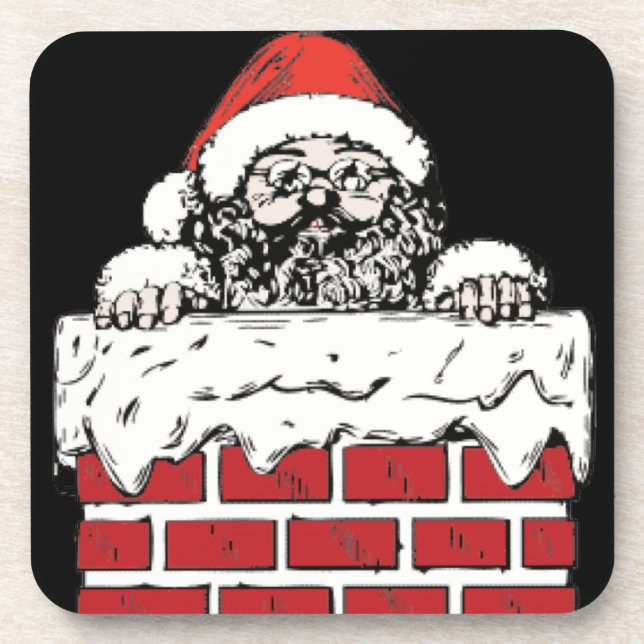 Sooty Santa Coaster Set of 6 (Front)