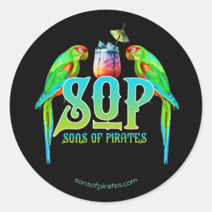 SOP Sons Of Pirates Classic Round Sticker