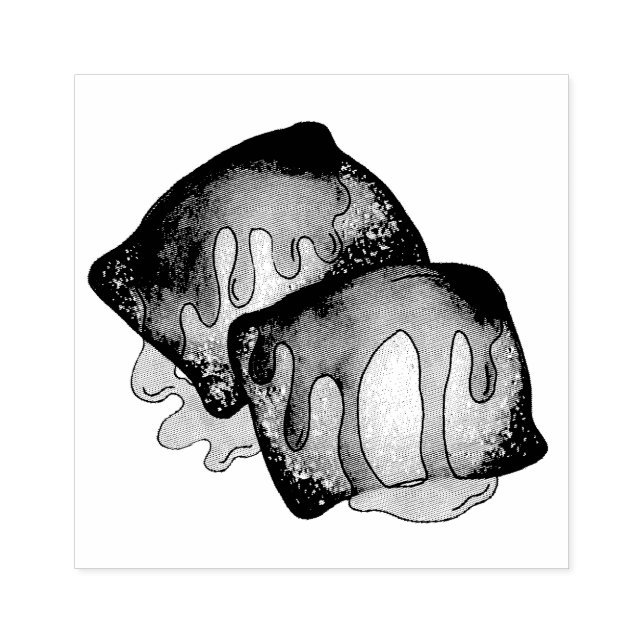 Sopaipilla Sopapilla Cachanga Sopaipa Fried Pastry Rubber Stamp (Imprint)