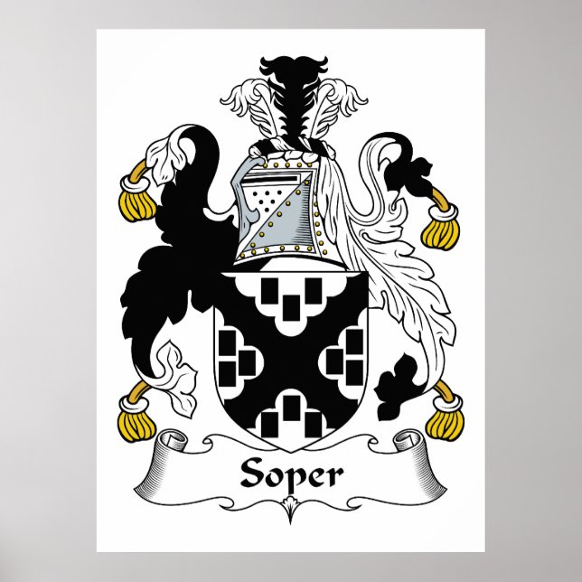 Soper Family Crest Poster (Front)