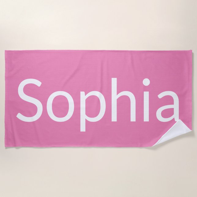 Sophia Beach Towel (Front)