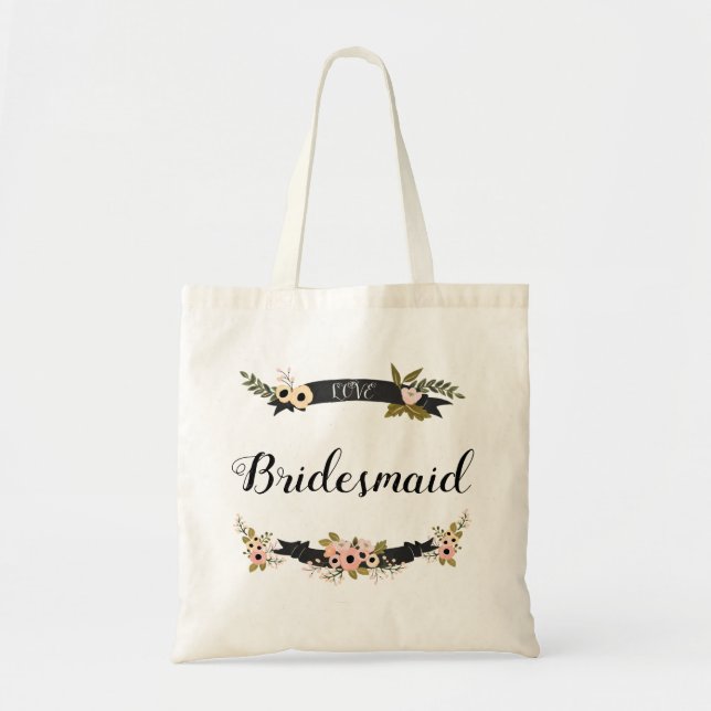 Sophia Collection Bridal Party Tote Bag (Front)