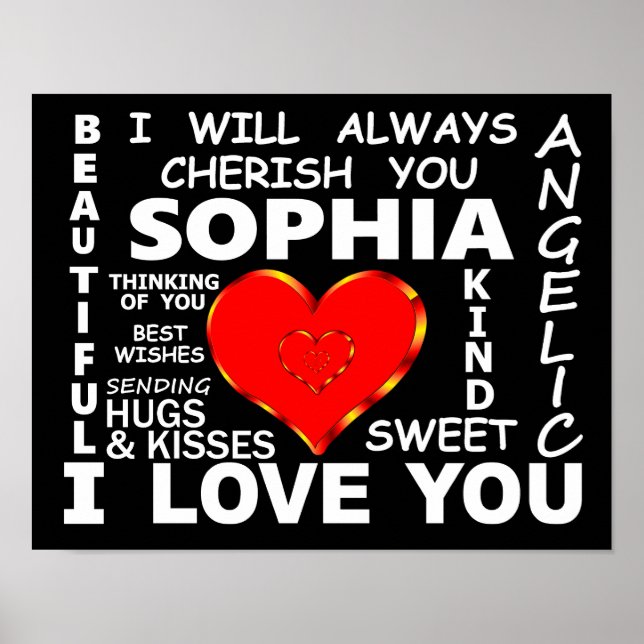 Sophia I Love You Poster (Front)