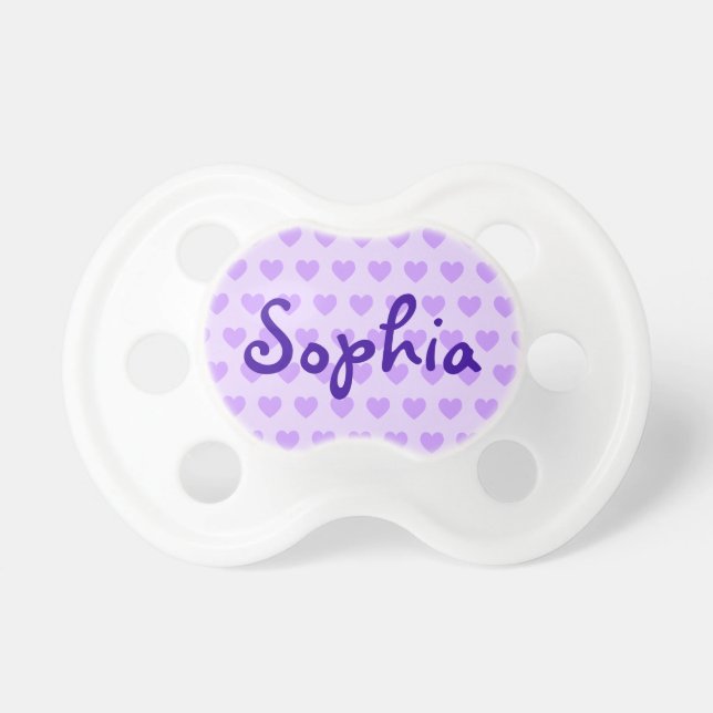 Sophia on Purple Heart Pattern Dummy (Front)