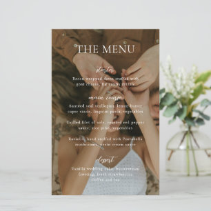 Sophia Photo Modern Wedding Menu