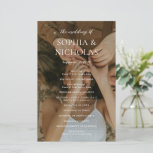 Sophia Photo Modern Wedding Program