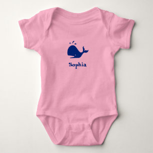 Sophia (pick name) : Whale Baby Bodysuit