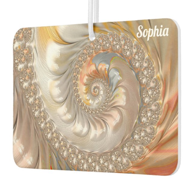 SOPHIA ~ TOPAZ Fractal Design Pattern ~ Original ~ Car Air Freshener (Left)